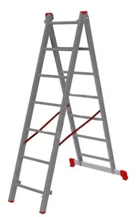 Лестница 2-х секционная алюминиевая 2*7 1013293 купить в Тобольске