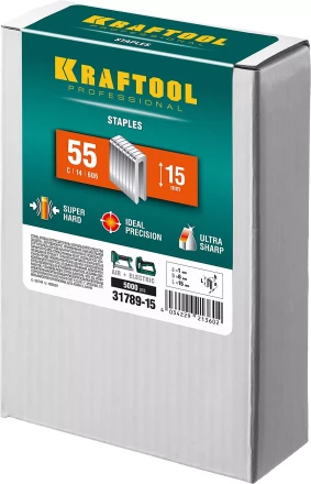 Скобы тип 18GA (55 / 90 / C) 5000 шт 31789-15 купить в Тобольске