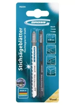 Набор полотен для электролобзика по дереву 2шт GROSS 78254 купить в Тобольске
