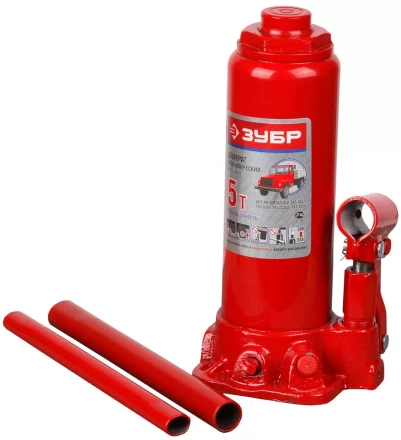 Домкрат ЗУБР гидравлический бутылочный, для автомобилей ГАЗ, 5т, 228-390мм 43059-390-5 купить в Тобольске