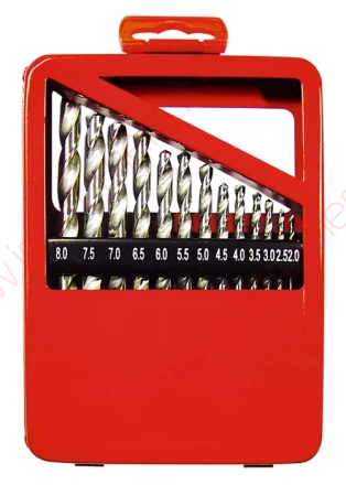 Набор сверл по металлу 1-10 мм (через 0,5 мм) HSS 19 шт. метал. коробка цил. хвостовик  MATRIX 72388 купить в Тобольске