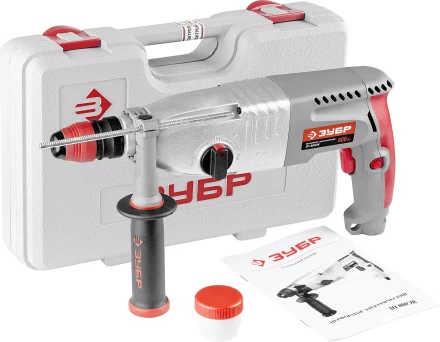 Перфоратор ЗУБР, SDS-plus, БЗП,  в компл., металл корпус редуктора, 800Вт, кейс ЗП-800ЭК купить в Тобольске