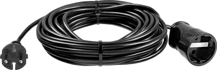 ЗУБР ПВС-207-Ш, ПВС, 2 x 0.75 мм2, 20 м, 2200 Вт, силовой удлинитель-шнур (55023-20) купить в Тобольске