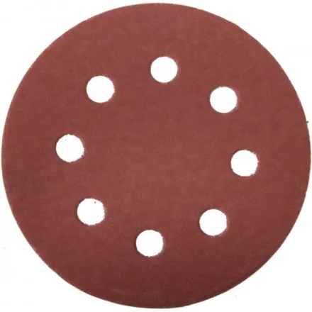 Круг шлифовальный ЗУБР &quot;МАСТЕР&quot; универсальный, из абразивной бумаги на велкро основе, 8 отверстий, Р600, 125мм, 5шт 35562-125-600 купить в Тобольске