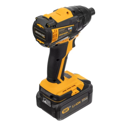 Винтоверт ударный аккумуляторный Denzel 26510 бесщеточный CID-IB-200 18В Li-Ion купить в Тобольске