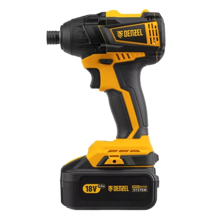 Винтоверт ударный аккумуляторный Denzel 26510 бесщеточный CID-IB-200 18В Li-Ion купить в Тобольске