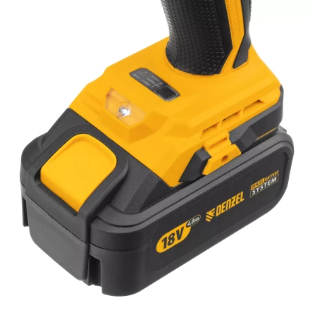 Винтоверт ударный аккумуляторный Denzel 26510 бесщеточный CID-IB-200 18В Li-Ion купить в Тобольске