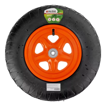 Колесо пневматическое Palisad «Звезда» 4.80/4.00-8 D380 мм, внутренний диаметр подшипника 12 мм, длина оси 80 мм, 689465 купить в Тобольске