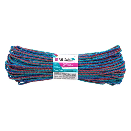 Шнур бельевой полипропиленовый с сердечником, 5 мм L 20 м, цветной, Home Palisad 937135 купить в Тобольске