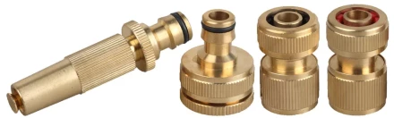 Набор GRINDA &quot;EXPERT&quot; поливочный латунный: наконечник регулируемый, 2 соединителя, адаптер внешний 8-427247_z01 купить в Тобольске