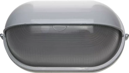 Светильник уличный СВЕТОЗАР влагозащищенный с верхним декоративным кожухом, овал, цвет белый, 100Вт SV-57223-W купить в Тобольске