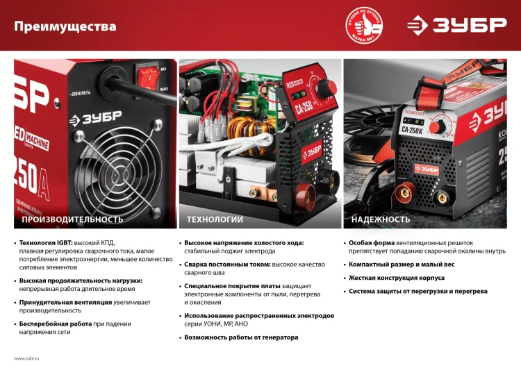 Сварочный инвертор ММА СА-250К серия МАСТЕР купить в Тобольске