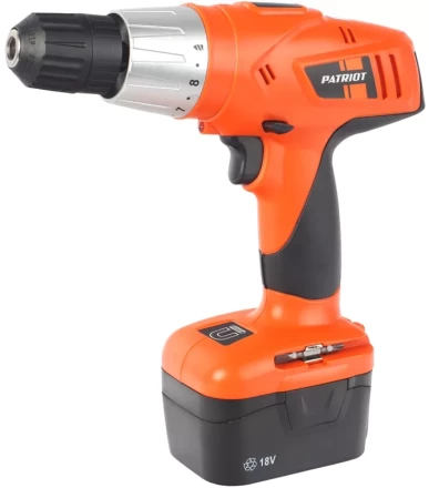 Дрель-шуруповерт аккумуляторная PATRIOT BR 186 в кейсе купить в Тобольске