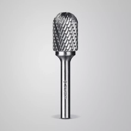 Зубр Твердосплавная борфреза C - цилиндр со сферическим концом, 16 х 25 мм (28802-16-25) купить в Тобольске