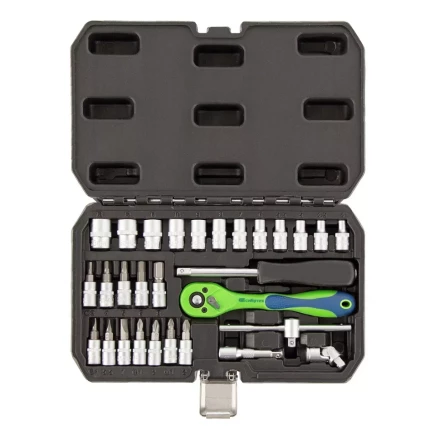 Набор инструментов 29 предметов, CrV, 1/4&quot; Сибртех 13523 купить в Тобольске