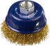 DEXX. Щетка чашечная для УШМ, витая стальная латунированная проволока 0,3мм, 60ммхМ14 35103-060 купить в Тобольске