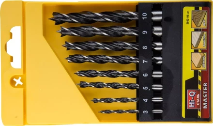 Набор сверл спиральных по дереву &quot;M-type&quot;, 8шт(d=3-10мм), М-образная заточка, сталь HCS, STAYER Professional 2942-H8 2942-H8_z01 купить в Тобольске