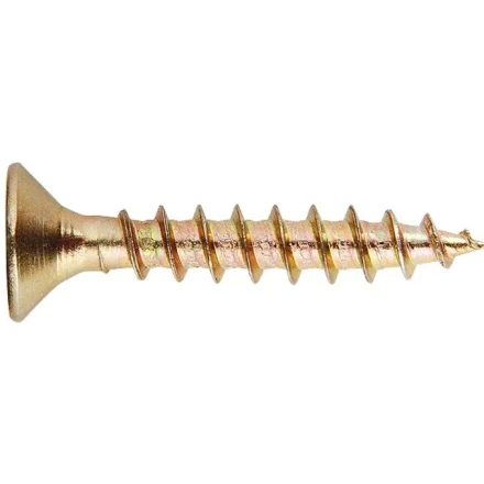 Саморезы универсальные 6 х 60 потайная головка PZ желтопассивированные 100 шт Шурупь 49435 купить в Тобольске