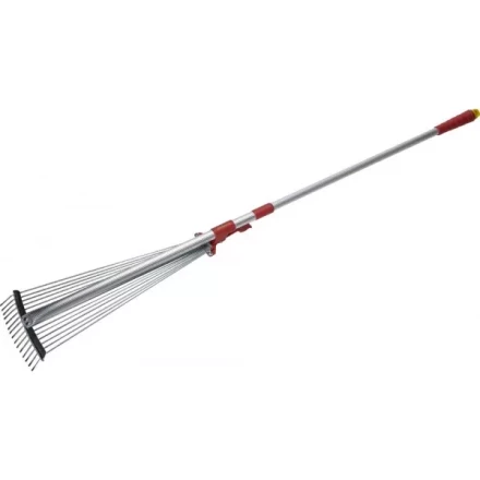 Грабли GRINDA, алюминиевый телескопический черенок, 15 круглых зубцов 421868 купить в Тобольске