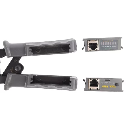 Кримпер многофункциональный КВТ JT-02T с 2 встроенными модулями для обжима RJ-45, RJ-12, RJ-11 (89229) купить в Тобольске