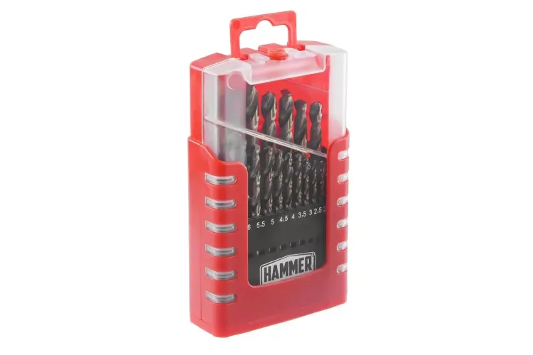Набор сверл HAMMER No7 19шт. 1,0-10мм купить в Тобольске