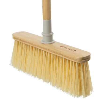 Щетка бамбуковая для подметания пола 26,5 см с черенком, 117 см, Home// Palisad 93579 купить в Тобольске