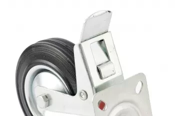 Колесо поворотное с тормозом d-125мм крепление платформенное СИБРТЕХ 68722 купить в Тобольске