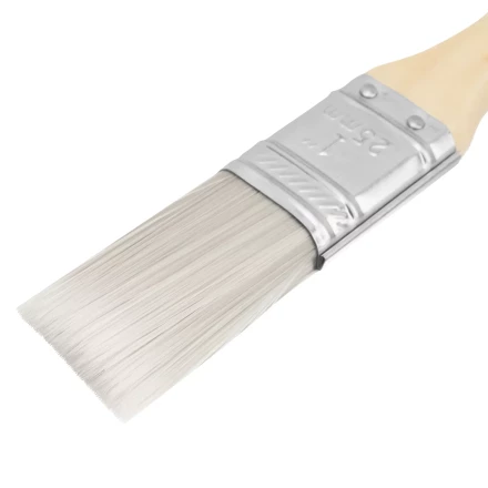 Кисть плоская для лаков &quot;Евро&quot; 1&quot;, искусственная щетина, деревянная ручка MTX 83085 купить в Тобольске