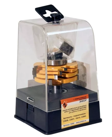 Фреза кромочная фальцевая ф50,8мм 4 диск хв 12мм Энкор 10560 купить в Тобольске