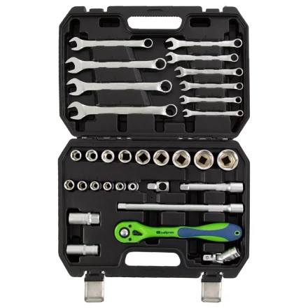 Набор инструментов 32 предмета, CrV, 1/2&quot; Сибртех 13527 купить в Тобольске