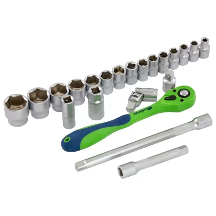 Набор инструментов 32 предмета, CrV, 1/2&quot; Сибртех 13527 купить в Тобольске