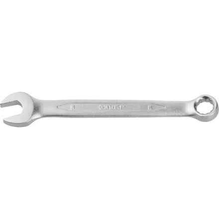 Ключ ЗУБР &quot;ПРОФИ&quot; гаечный комбинированный, Cr-V сталь, хромированный, 8мм 27022-08 купить в Тобольске