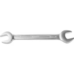 Ключ ЗУБР &quot;ПРОФИ&quot; гаечный рожковый, Cr-V сталь, хромированный, 14х15мм 27027-14-15