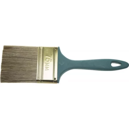 Кисть ЗУБР &quot;КП-14&quot; плоская, смешанная щетина, пластмассовая рукоятка, 75мм 4-01014-075 купить в Тобольске