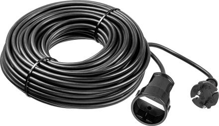 ЗУБР ПВС-207-Ш, ПВС, 2 x 0.75 мм2, 50 м, 2200 Вт, силовой удлинитель-шнур (55023-50) купить в Тобольске
