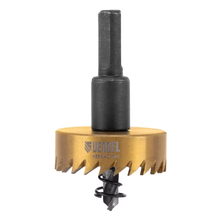 Коронка по металлу HSS, 40 мм, нитридтитановое покрытие Denzel 724112 купить в Тобольске