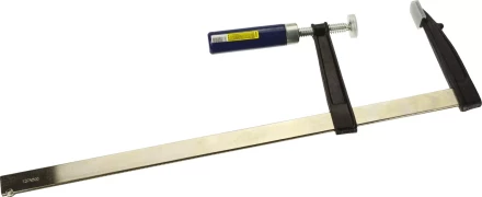 Струбцина DEXX, тип &quot;F&quot;, деревянная ручка, стальная закаленная рейка, 120х500мм 3205-120-500 купить в Тобольске