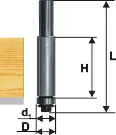 Фреза кромочная прямая ф9,5х25мм хв 8мм ДСП Энкор 28051 купить в Тобольске