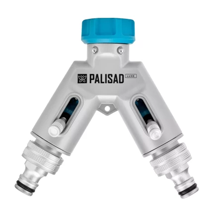 Разветвитель двухканальный Palisad 65832, с внутренней резьбой 3/4&quot;,алюминий, LUXE купить в Тобольске