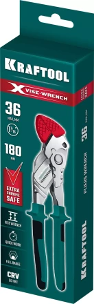 Клещи переставные-гаечный ключ с двухкомпонентными рукоятками и пластиковыми накладками 22066 купить в Тобольске