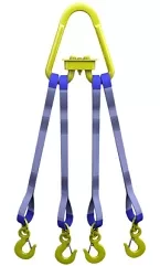 Строп текстильный четырехветвевой 4СТ 2.5 т L=3.5 м SF6 30 мм Звено РТ-3 купить в Тобольске