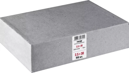 Гвозди ершеные чертеж № 7811-7120 коробка серия МАСТЕР купить в Тобольске