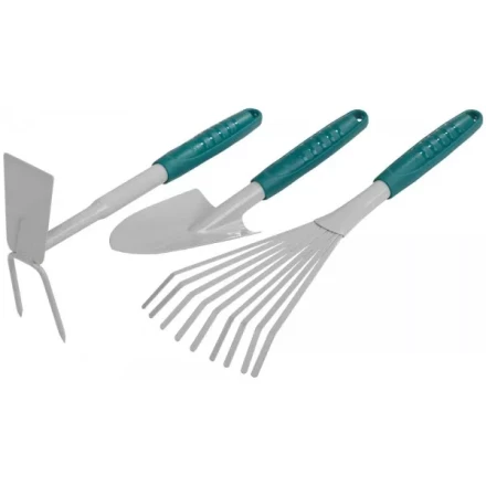 Набор RACO садовый: совок 4207-53481, мотыжка -53486, грабли веерные -53492 4225-53/477 купить в Тобольске