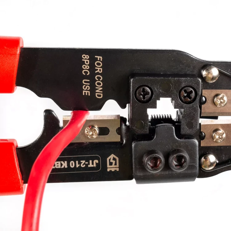 Кримпер многофункциональный КВТ JT-210 со встроенным модулем для обжима RJ-45 (84824) купить в Тобольске