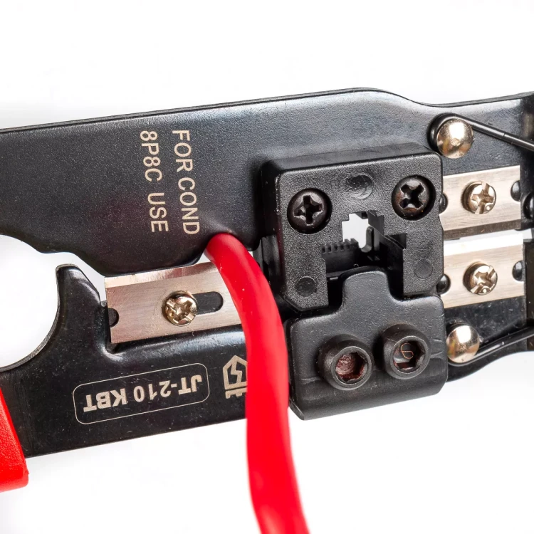 Кримпер многофункциональный КВТ JT-210 со встроенным модулем для обжима RJ-45 (84824) купить в Тобольске