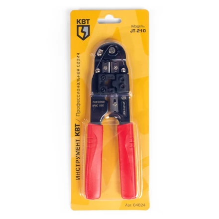 Кримпер многофункциональный КВТ JT-210 со встроенным модулем для обжима RJ-45 (84824) купить в Тобольске