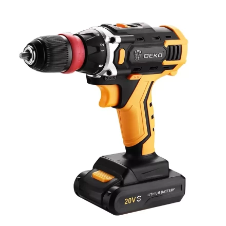 Дрель аккумуляторная DEKO DKCD20FU-Li, 063-4176, со съемным патроном купить в Тобольске