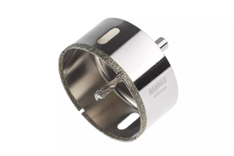 Коронка алмазная HAMMER Ф82мм HEX(DHS82.0*65/5) купить в Тобольске