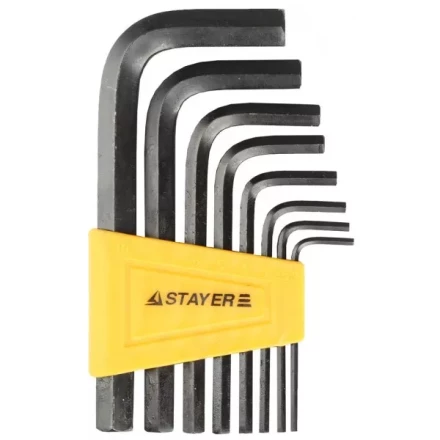 Набор STAYER Ключи &quot;STANDARD&quot; имбусовые, 2 - 10мм, 8 шт 27405-H8 купить в Тобольске