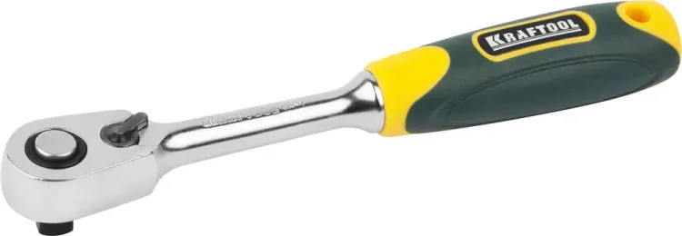 Трещотка для торцовых головок KRAFTOOL "PRO", Сr-V сталь, 60 зубцов, 1/4" 27794-1/4_z02 купить в Тобольске